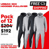 Lot Of 12 Urban 360 Adult Heavy Blend 7.75 oz., 55/45 Hood Pullover Sets